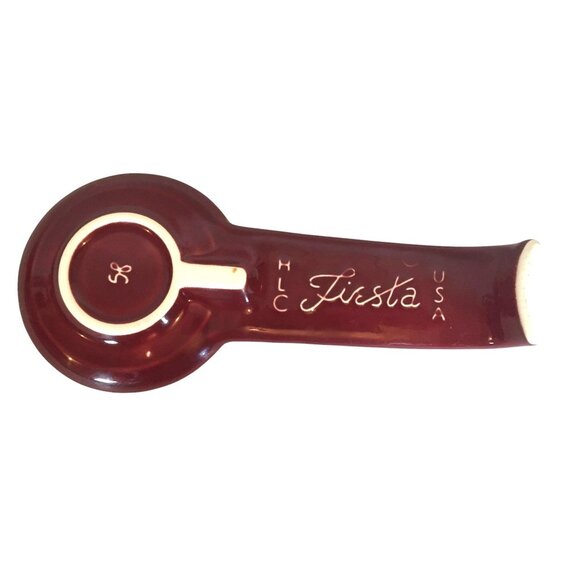 Homer Laughlin Fiesta Ware Red Spoon Rest 8" Fiestaware #58 - Picture 2 of 7